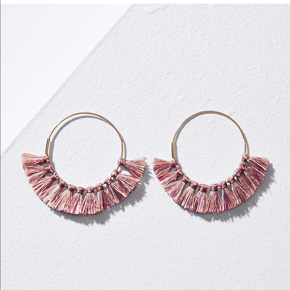 Loft tassel hoop earring
